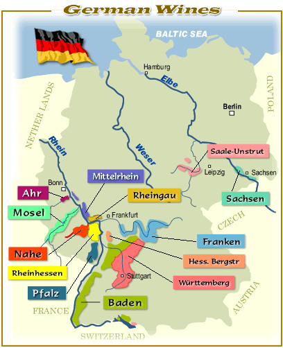 ドイツワインマップ